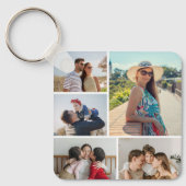 Creëer Uw eigen 5 Fotocollage Sleutelhanger (Voorkant)