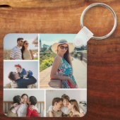 Creëer Uw eigen 5 Fotocollage Sleutelhanger (Achterkant)