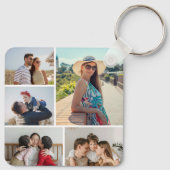 Creëer Uw eigen 5 Fotocollage Sleutelhanger (Achterkant)