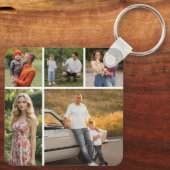 Creëer Uw eigen 5 Fotocollage Sleutelhanger (Achterkant)