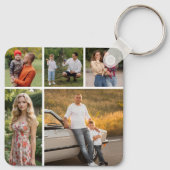 Creëer Uw eigen 5 Fotocollage Sleutelhanger (Achterkant)