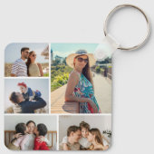 Creëer Uw eigen 5 Fotocollage Sleutelhanger (Achterkant)
