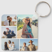 Creëer Uw eigen 5 Fotocollage Sleutelhanger (Achterkant)