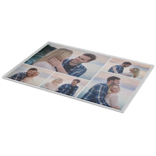 Creëer Uw eigen 5 Fotocollage Snijplank (Hoek)
