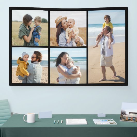 Creëer Uw eigen 5 Fotocollage Spandoek (Beurs)