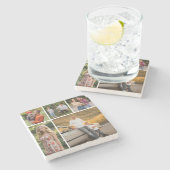 Creëer Uw eigen 5 Fotocollage Stenen Onderzetter (Zijkant)