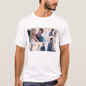 Creëer Uw eigen 5 Fotocollage T-shirt (Voorkant)
