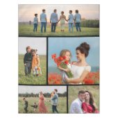 Creëer Uw eigen 5 Fotocollage Tafelkleed (Voorkant)