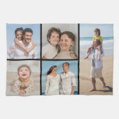 Creëer Uw eigen 5 Fotocollage Theedoek (Horizontaal)
