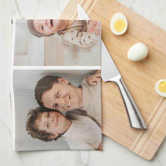 Creëer Uw eigen 5 Fotocollage Theedoek (Quarter Fold)