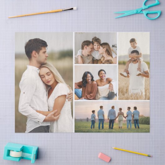 Creëer Uw eigen 5 Fotocollage Tissuepapier (Craft)
