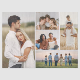 Creëer Uw eigen 5 Fotocollage Tissuepapier