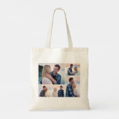 Creëer Uw eigen 5 Fotocollage Tote Bag (Achterkant)