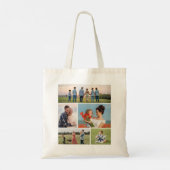 Creëer Uw eigen 5 Fotocollage Tote Bag (Achterkant)