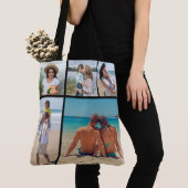 Creëer Uw eigen 5 Fotocollage Tote Bag (Dichtbij)