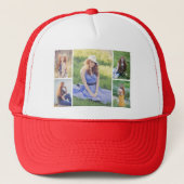 Creëer Uw eigen 5 Fotocollage Trucker Pet (Voorkant)