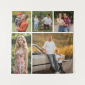 Creëer Uw eigen 5 Fotocollage Wandkleed (Voorkant)