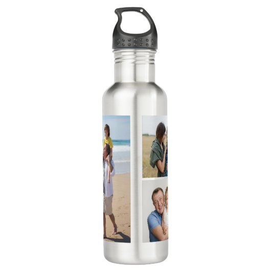 Creëer Uw eigen 5 Fotocollage Waterfles (Achterkant)