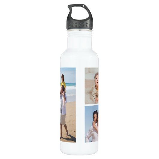 Creëer Uw eigen 5 Fotocollage Waterfles (Achterkant)