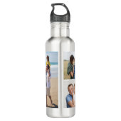 Creëer Uw eigen 5 Fotocollage Waterfles (Achterkant)