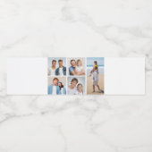 Creëer Uw eigen 5 Fotocollage Waterfles Etiket (Enkel label)