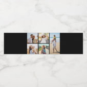 Creëer Uw eigen 5 Fotocollage Waterfles Etiket (Enkel label)