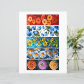 Creëer Uw eigen 5 levendige bloemenBladwijzer (Staand voorkant)
