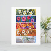Creëer Uw eigen 5 mooie bloemen Bladwijzer (Staand voorkant)