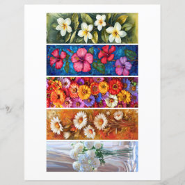 Creëer Uw eigen 5 mooie bloemen Bladwijzer