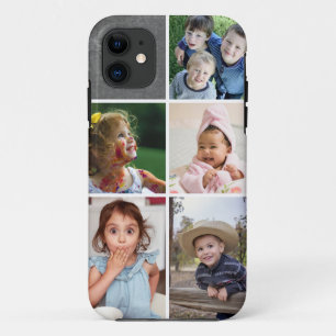 Creëer Uw eigen 5 Photo Collage Chalkboard Case-Mate iPhone Case