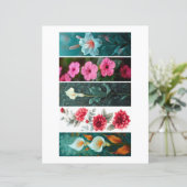 Creëer Uw eigen 5 Romantische Bloemen Bladwijzer (Staand voorkant)