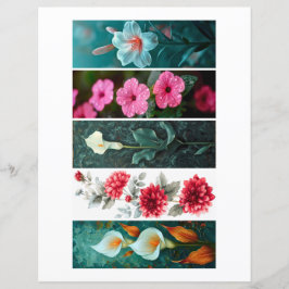Creëer Uw eigen 5 Romantische Bloemen Bladwijzer