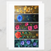 Creëer Uw eigen 5 Tender Floral Bladwijzer (Voorkant / Achterkant)