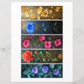 Creëer Uw eigen 5 Tender Floral Bladwijzer (Voorkant)