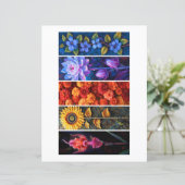 Creëer Uw eigen 5 unieke bloemrijke Bladwijzer (Staand voorkant)