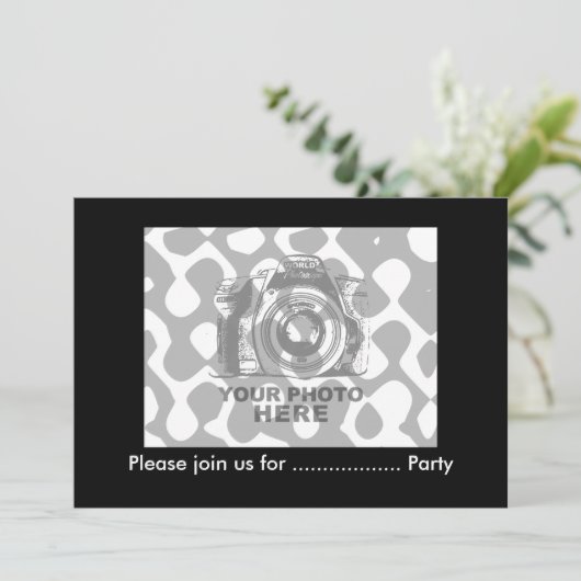 Creëer Uw eigen 5"x7"Uitnodiging horizontaal 4 Kaart (Staand voorkant)