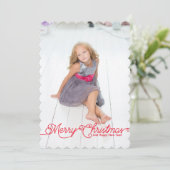 Creëer uw eigen 5x7 foto kerst Kaart (Staand voorkant)