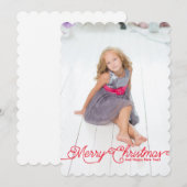 Creëer uw eigen 5x7 foto kerst Kaart (Voorkant / Achterkant)