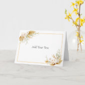 Creëer Uw eigen 5x7 gevouwen Wenskaart Kaart (Gele Bloem)