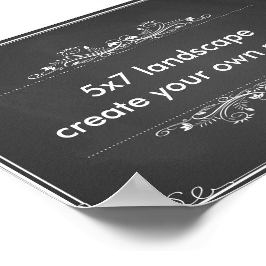 Creëer uw eigen 5x7-inch landschapsafdrukken in po poster (Hoek)