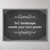 Creëer uw eigen 5x7-inch landschapsafdrukken in po poster (Voorkant)