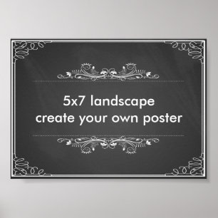 Creëer uw eigen 5x7-inch landschapsafdrukken in po poster