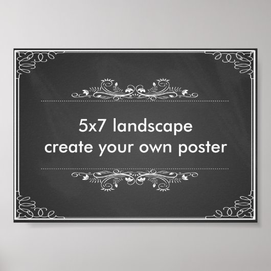 Creëer uw eigen 5x7-inch landschapsafdrukken in po poster (Voorkant)