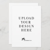 Creëer Uw eigen 5x7 portret Kaart (Voorkant / Achterkant)