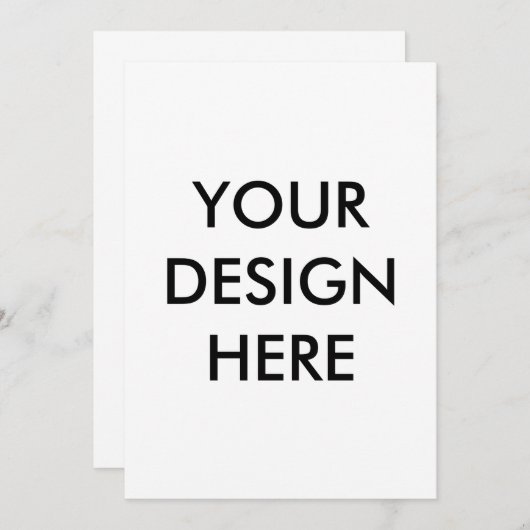 creëer uw eigen 5x7 uitnodigingsvoorzijde achterzi kaart (Voorkant / Achterkant)