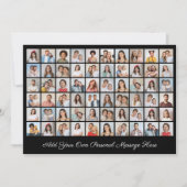 Creëer Uw eigen 60 fotocollage Uw groet toevoegen Kaart (Voorkant)