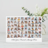 Creëer Uw eigen 60 fotocollage Uw groet toevoegen Kaart (Staand voorkant)