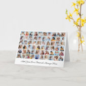 Creëer Uw eigen 60 fotocollage Uw groet toevoegen Kaart (Gele Bloem)