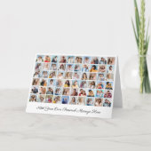 Creëer Uw eigen 60 fotocollage Uw groet toevoegen Kaart (Voorkant)