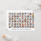 Creëer Uw eigen 60 fotocollage Uw groet toevoegen Kaart (Voorkant / Achterkant in situ)